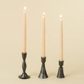 Load image into Gallery viewer, Zora Forged Candlestick - Gunmetal