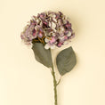 Load image into Gallery viewer, Hydrangea Floral Stem - Faded Purple
