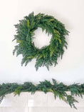 Load image into Gallery viewer, Cypress Real Touch Faux Christmas Wreath 24"-Kind Reason Co.