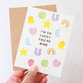 Load image into Gallery viewer, So Lucky You're Mine - Charms Cereal Love Card
