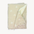 Load image into Gallery viewer, Crinkle Fleece Lined Throw - Beige Heart