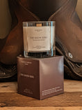 Load image into Gallery viewer, Luxury equestrian candle inspired by horse show mornings by Kind Reason Co