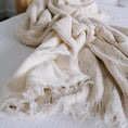 Load image into Gallery viewer, Crinkle Fleece Lined Throw - Sketched