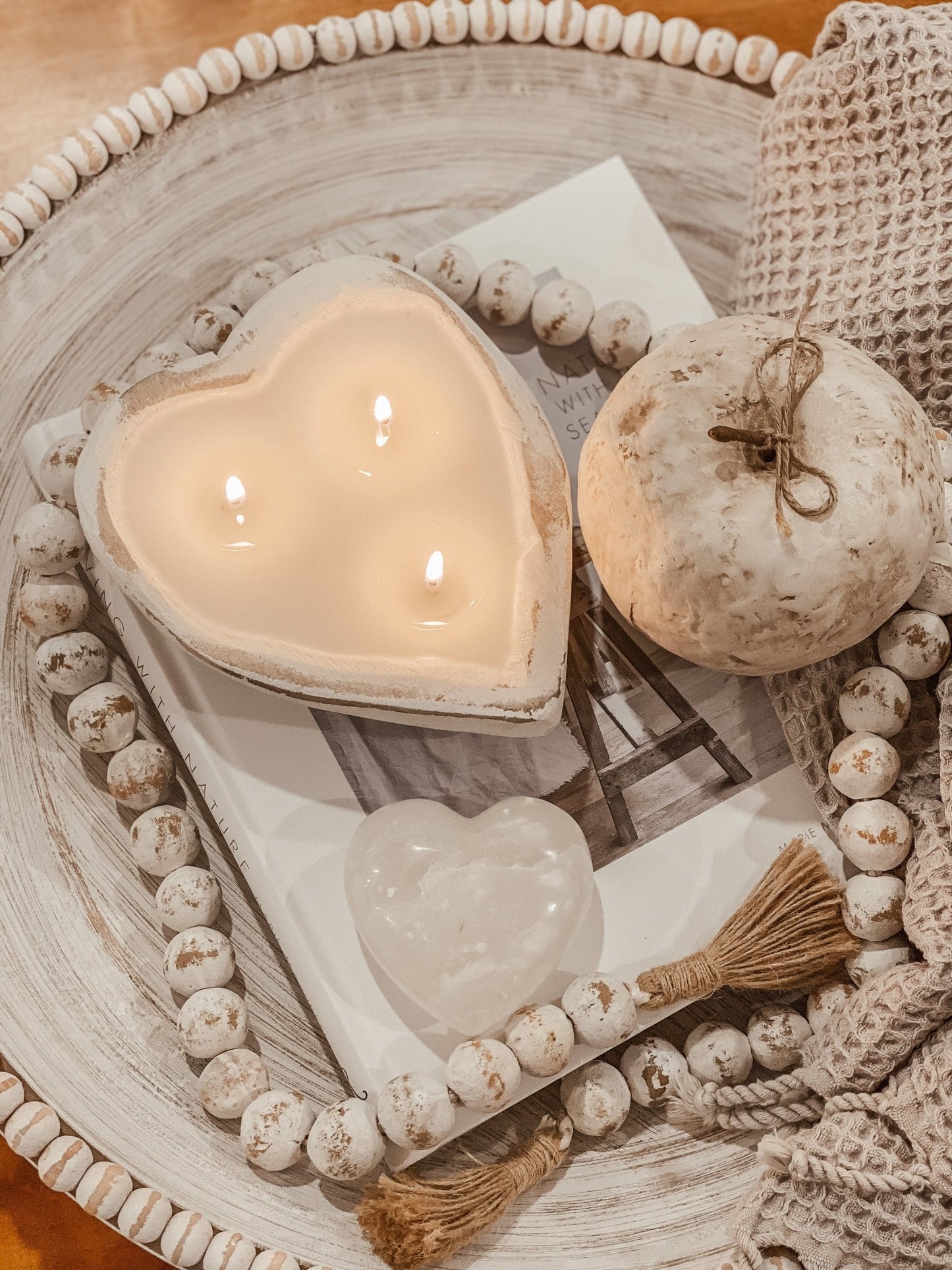 Mini White Heart Dough Bowl - Kind Reason Co.