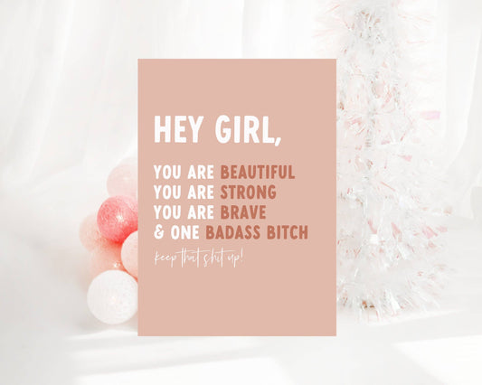 'You are Beautiful, Strong, Brave' Card-Kind Reason Co.