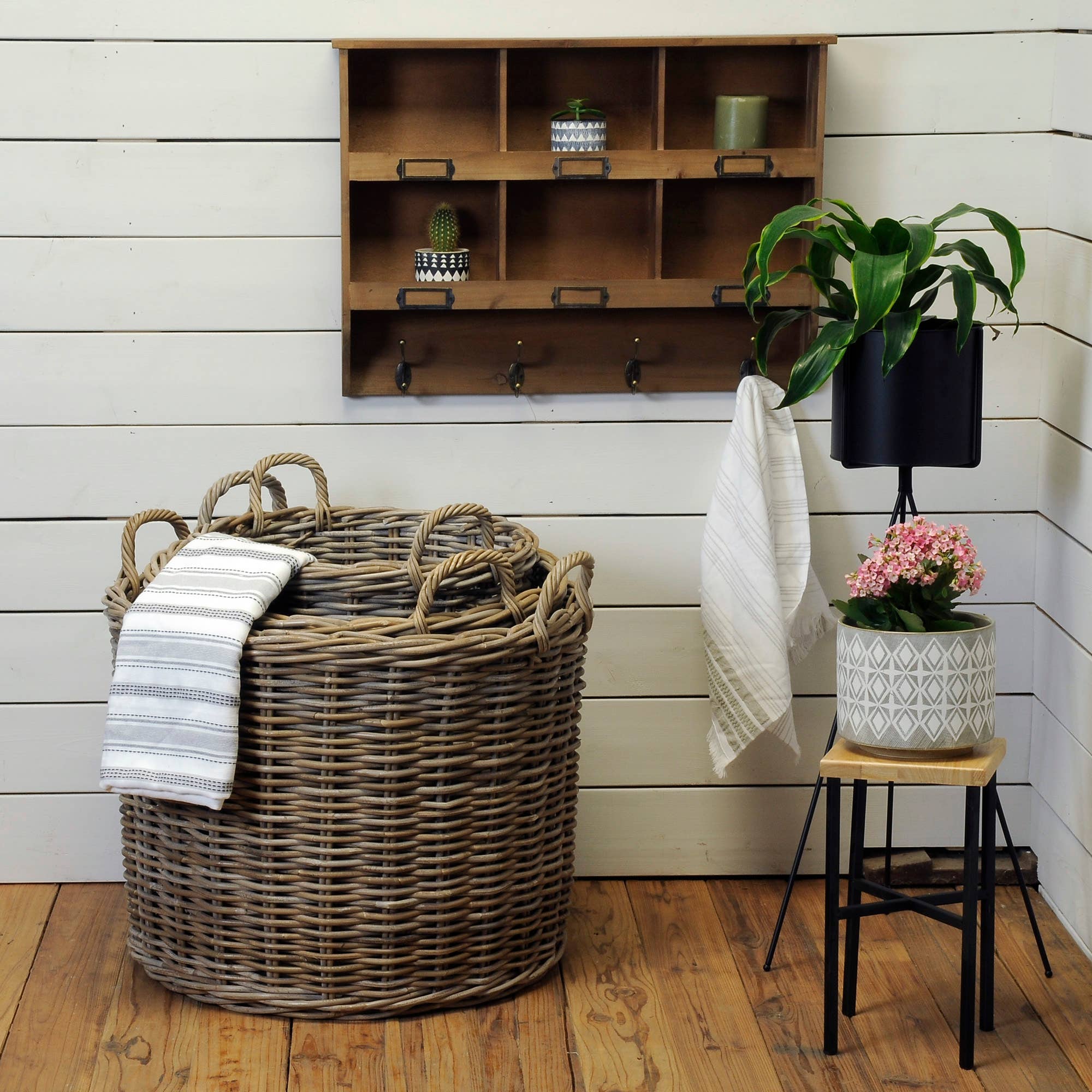 Rattan 3 Piece Basket Set-Kind Reason Co.