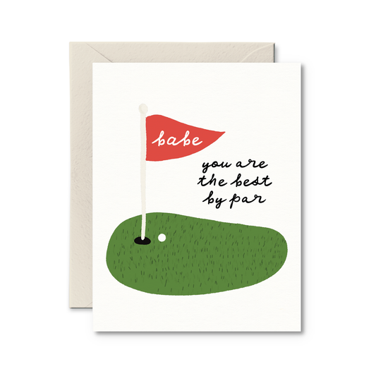 Babe Best By Par Card