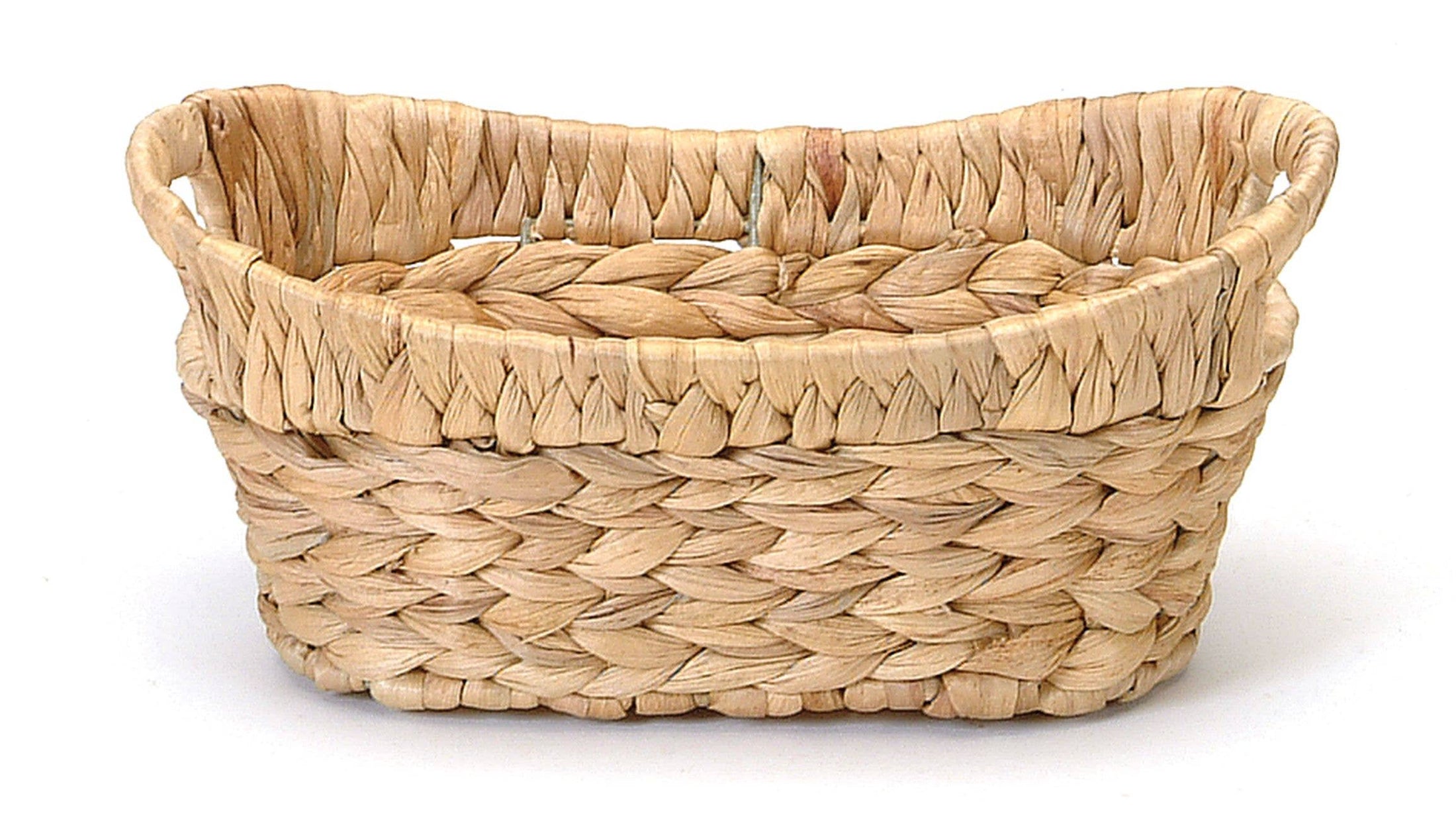 SMALL OVAL HYACINTH BASKET