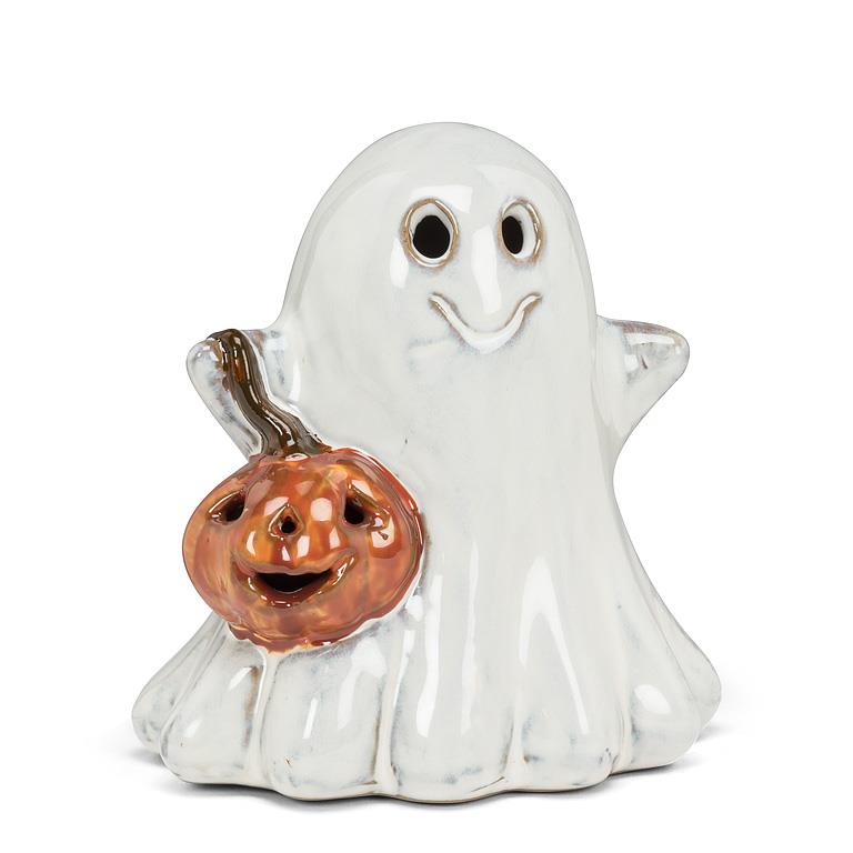 Ghost w/ jack-o-lantern