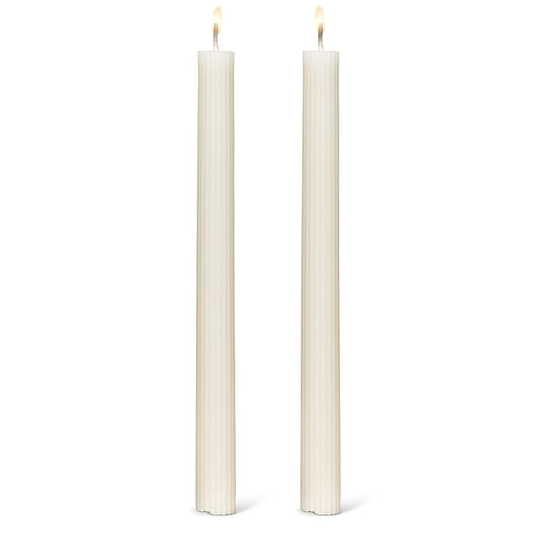 Ribbed Taper Candles