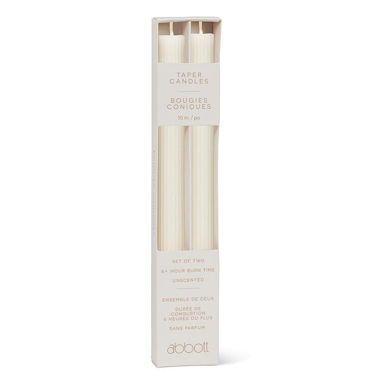 Ribbed Taper Candles