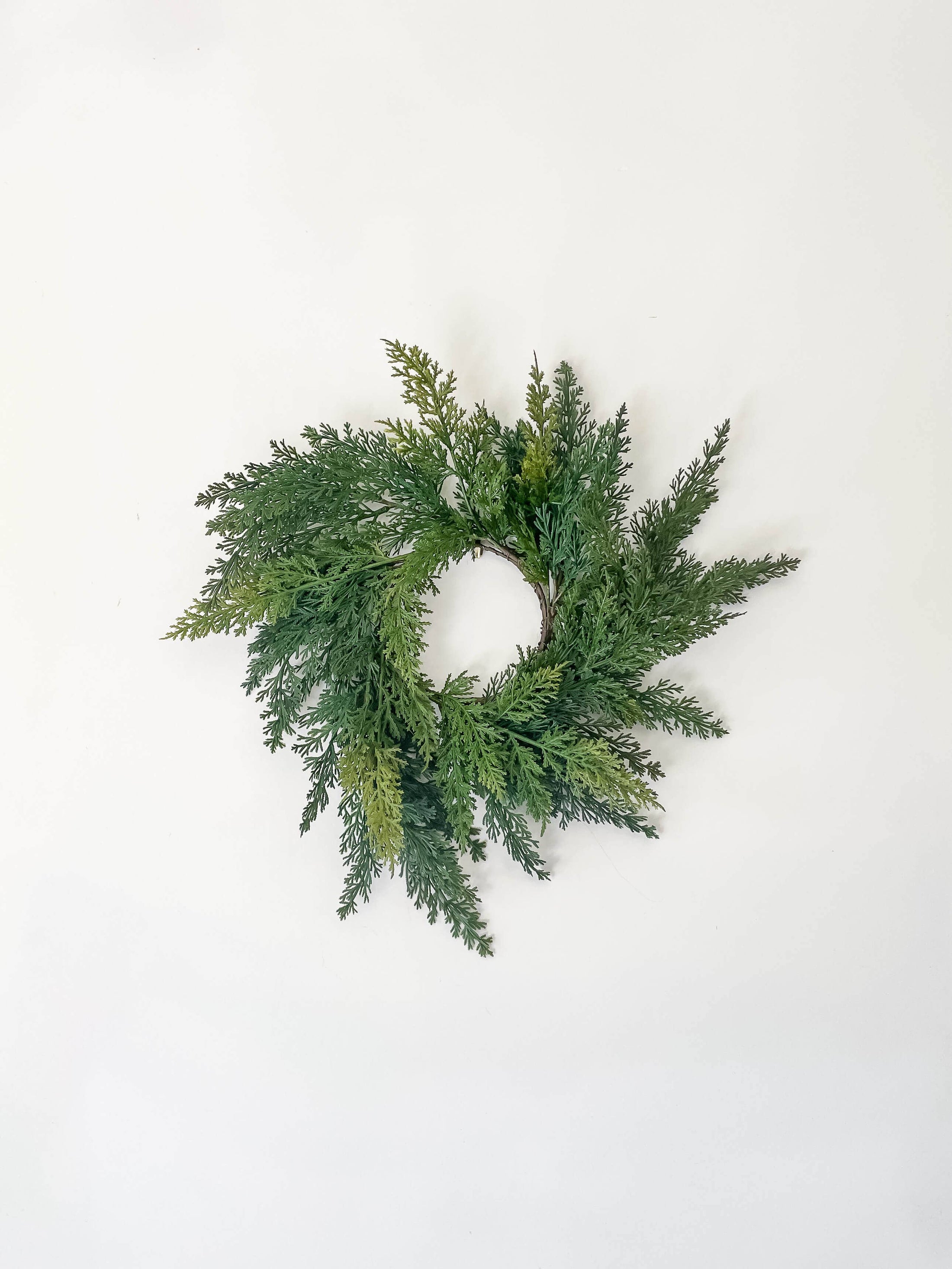 Cypress Real Touch Faux Christmas Wreath 12"-Kind Reason Co.