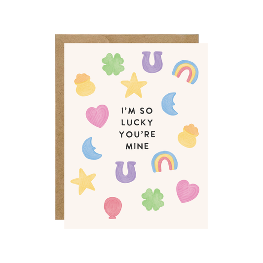 So Lucky You're Mine - Charms Cereal Love Card
