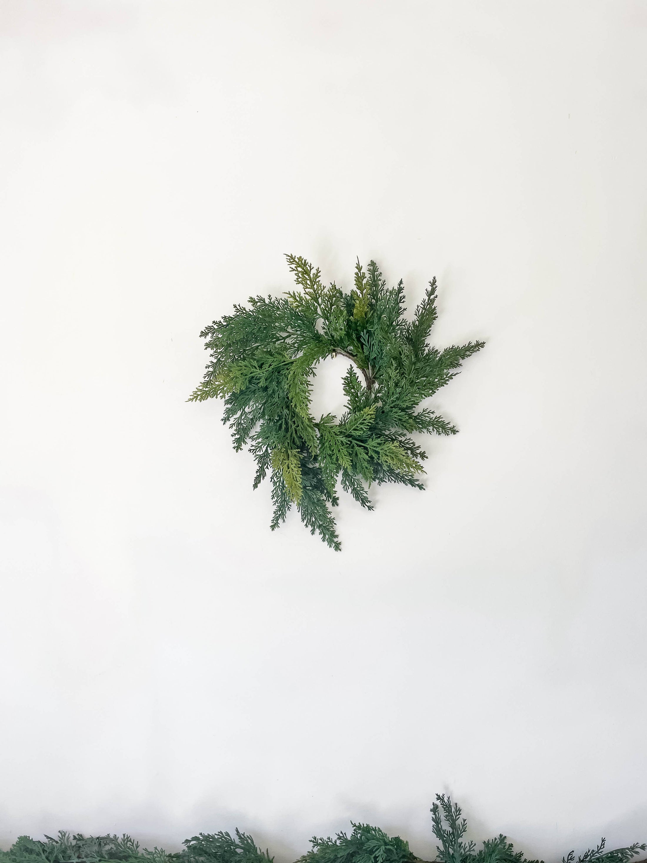 Cypress Real Touch Faux Christmas Wreath 12"-Kind Reason Co.