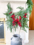 Load image into Gallery viewer, Red Berry Cedar Stem 36" Real Touch-Kind Reason Co.
