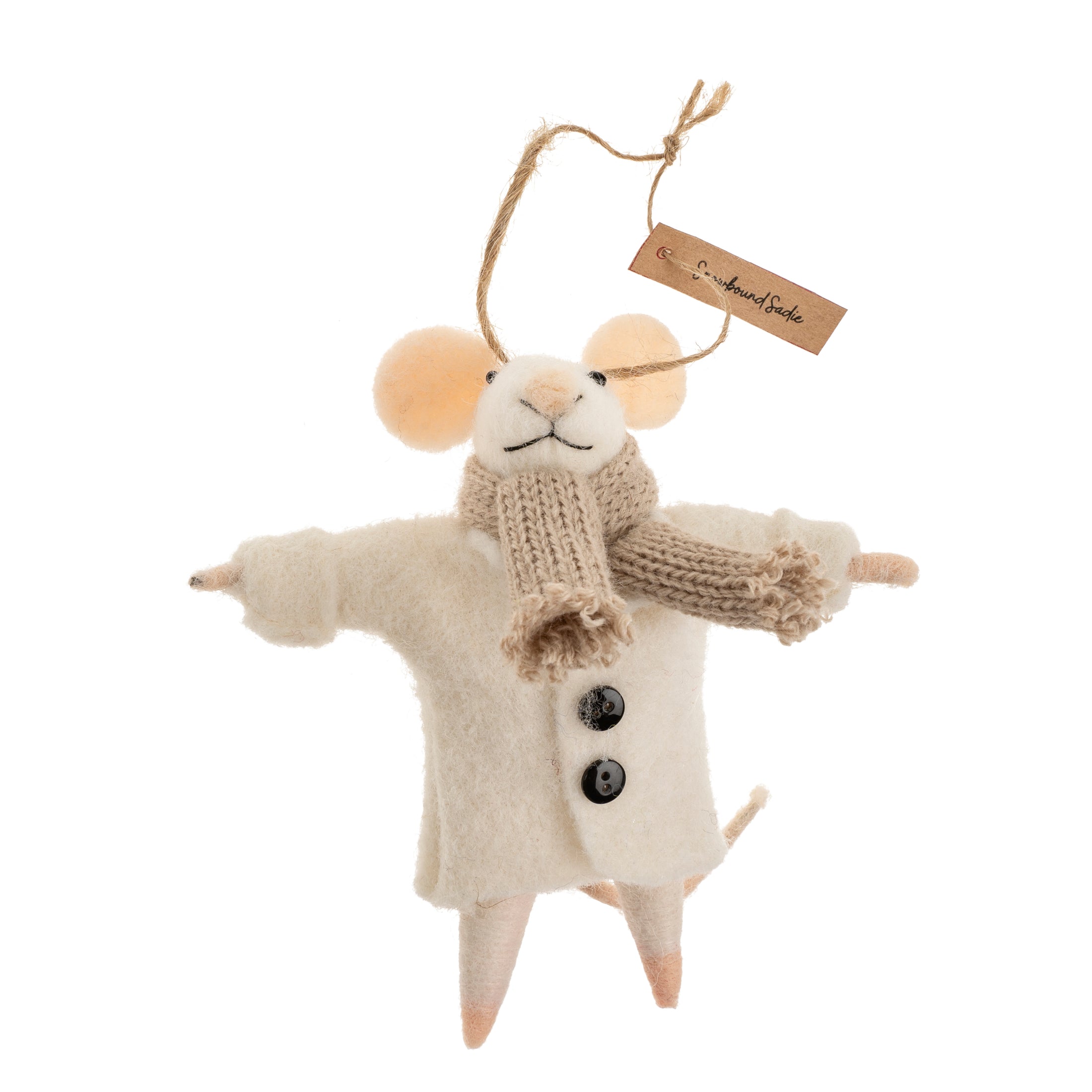 Snowbound Sadie Mouse Ornament
