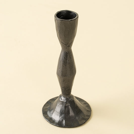Zora Forged Candlestick - Gunmetal