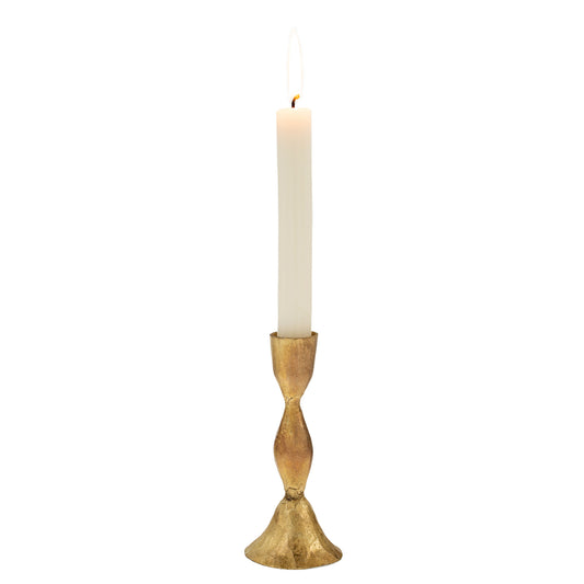 Zora Forged Candlestick - Gold