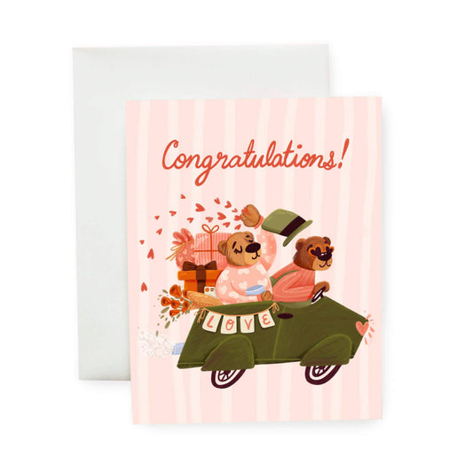 The Wedding Sendoff - Bears Wedding Card
