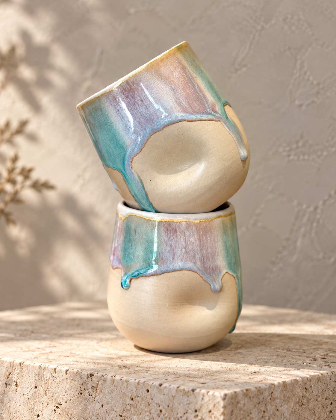 Pottery Wine Goblet