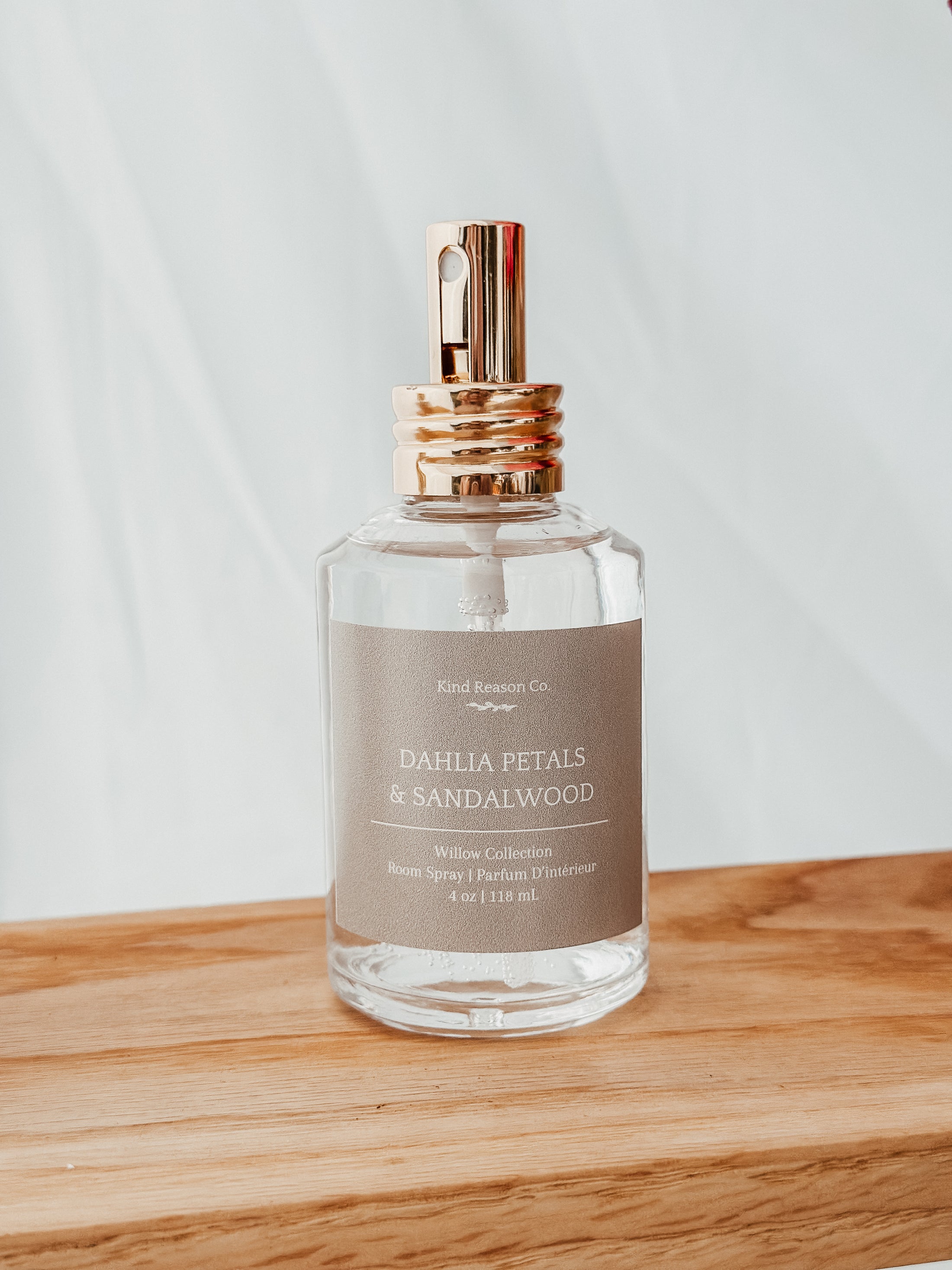Dahlia Petals & Sandalwood - Room & Linen Spray-Kind Reason Co.