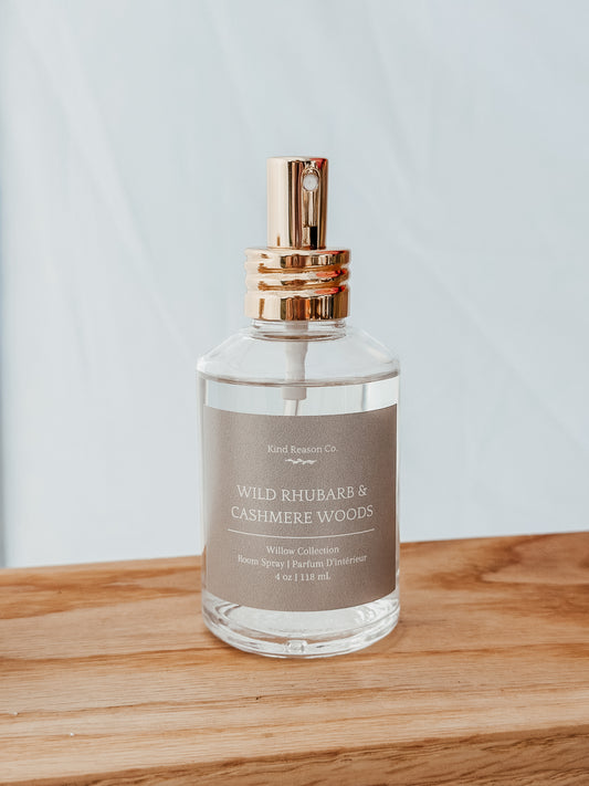 Wild Rhubarb & Cashmere Woods - Room & Linen Spray