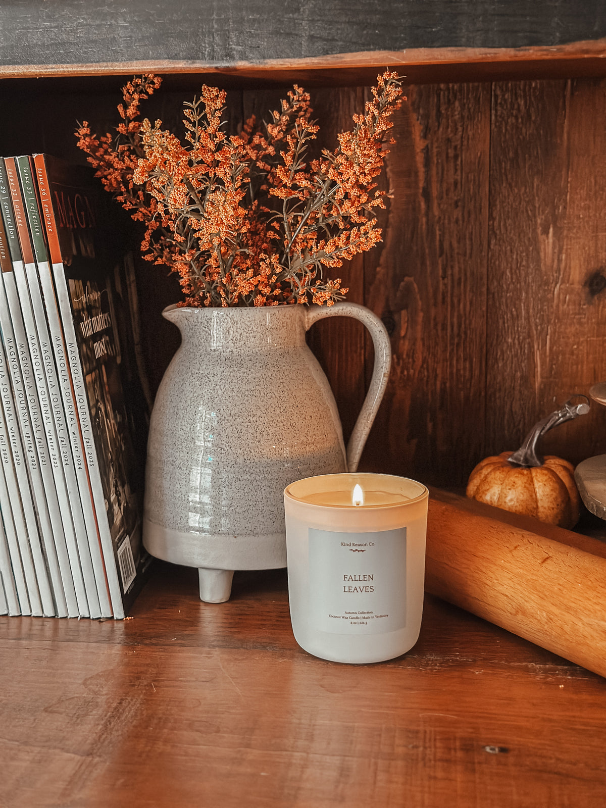 Fallen Leaves Candle