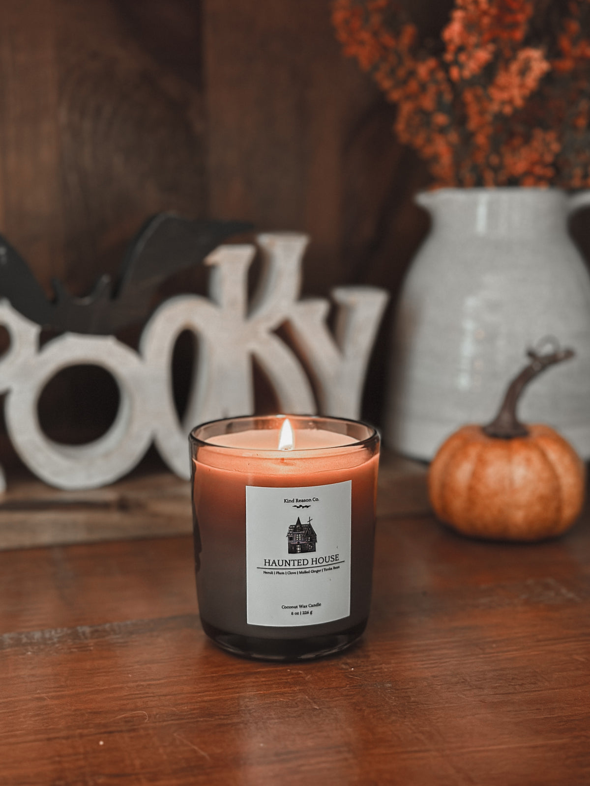 Haunted House - Halloween Candle