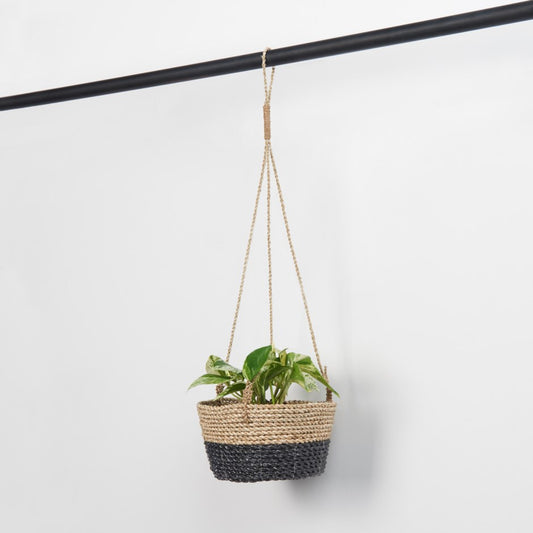 Classic Hanging Basket - Black / Natural-Kind Reason Co.