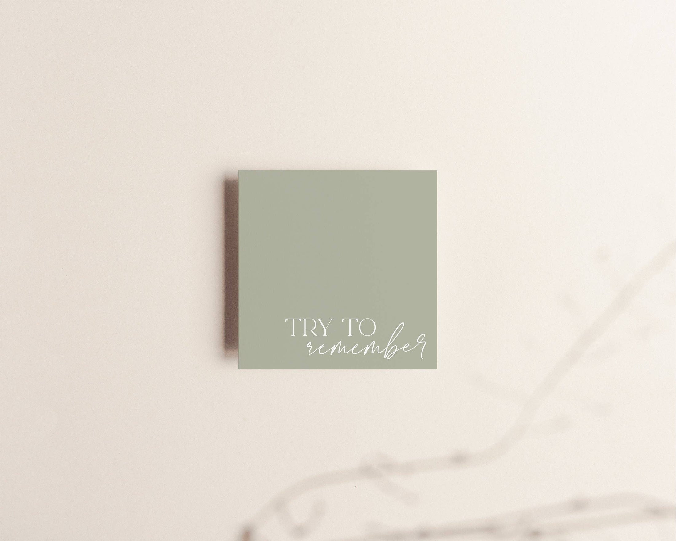 Try to Remember Sticky Notes-Kind Reason Co.