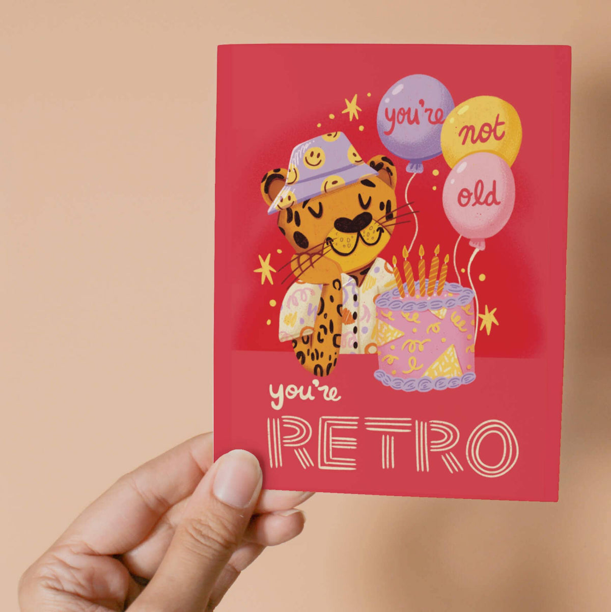 Not Old, Just Retro Birthday Card