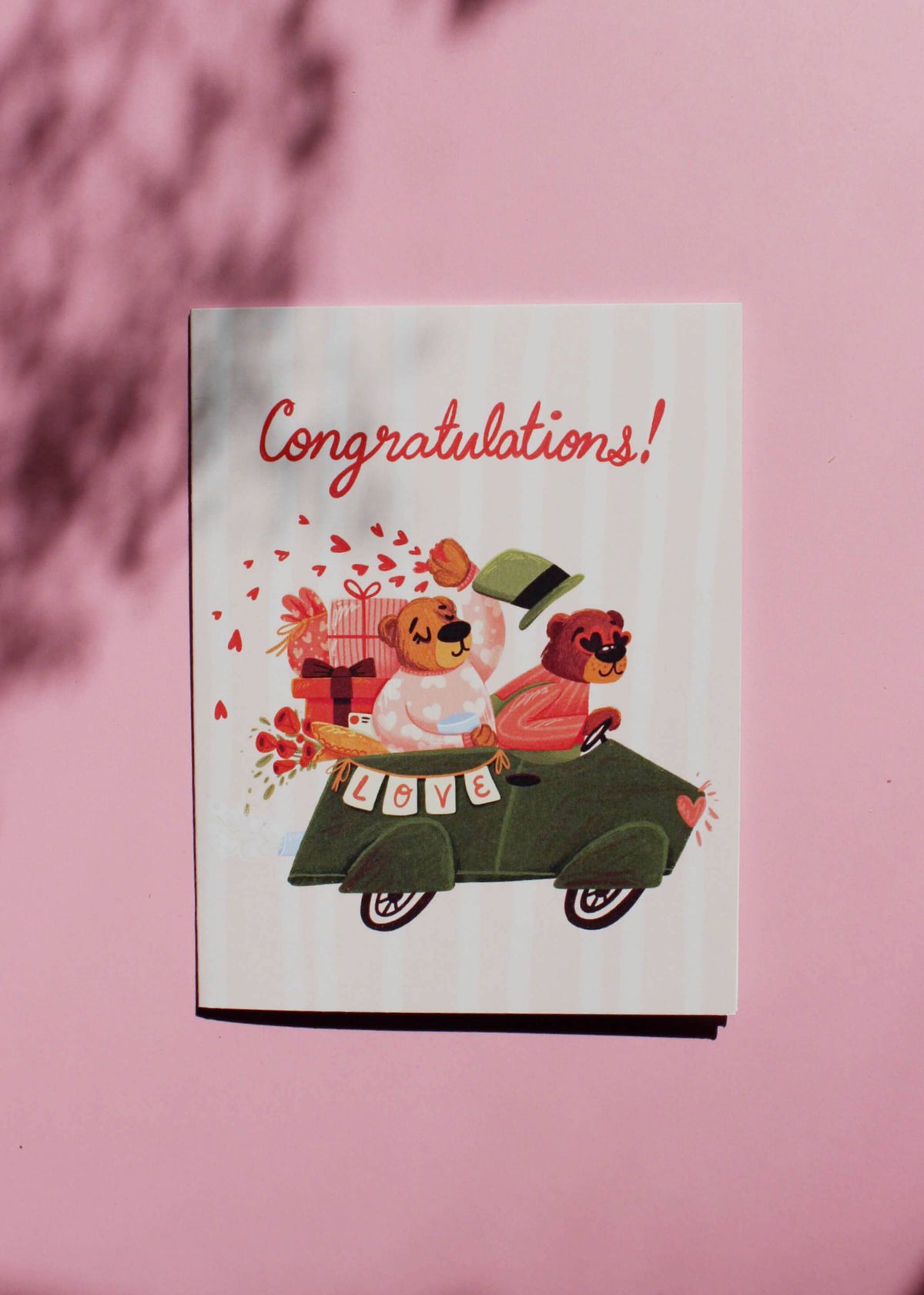 The Wedding Sendoff - Bears Wedding Card