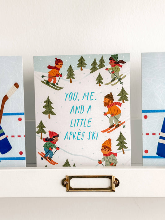 You, Me, And A Little Après Ski - Cozy Holiday Card-Kind Reason Co.
