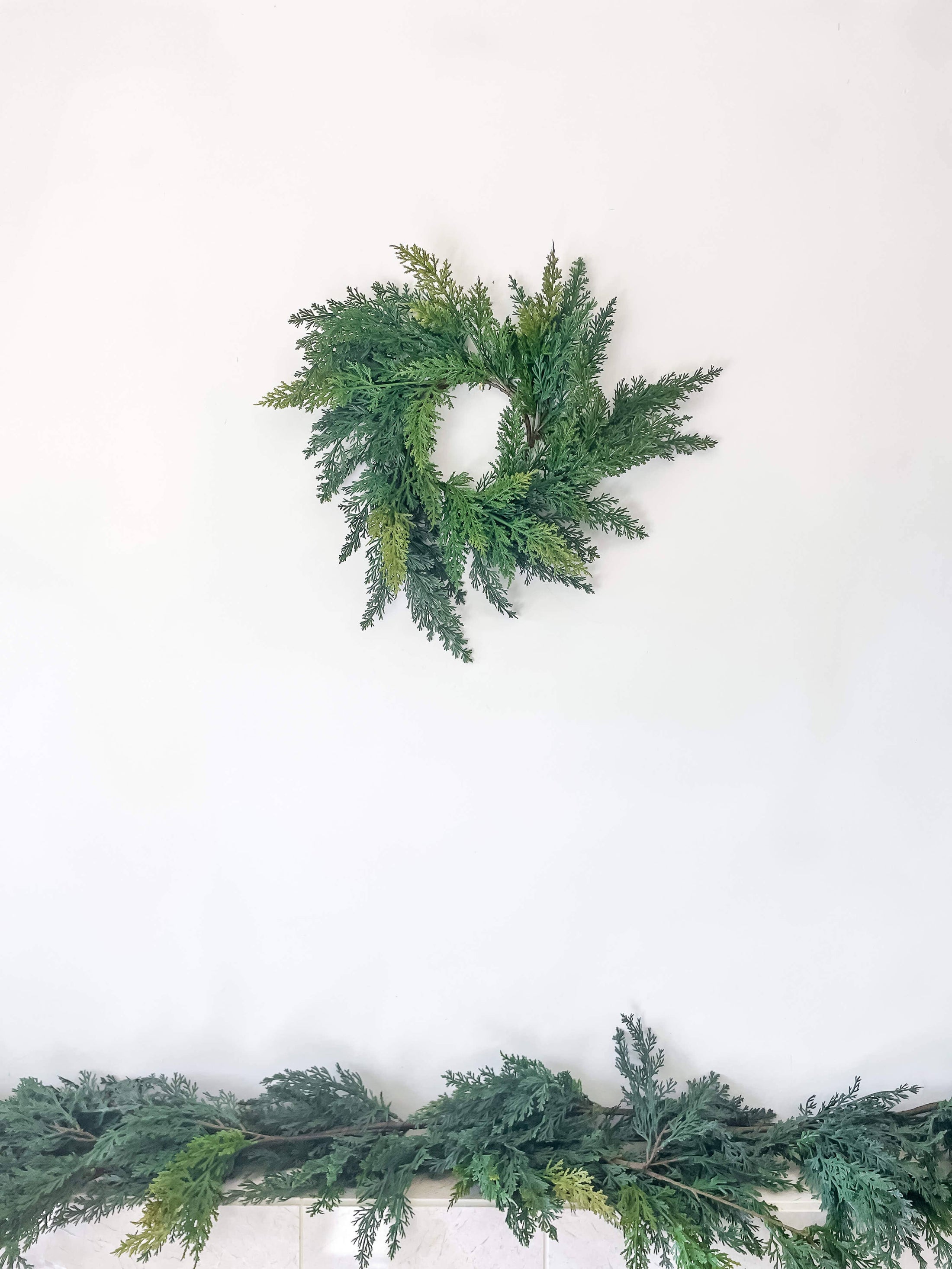 Cypress Real Touch Faux Christmas Wreath 12"-Kind Reason Co.