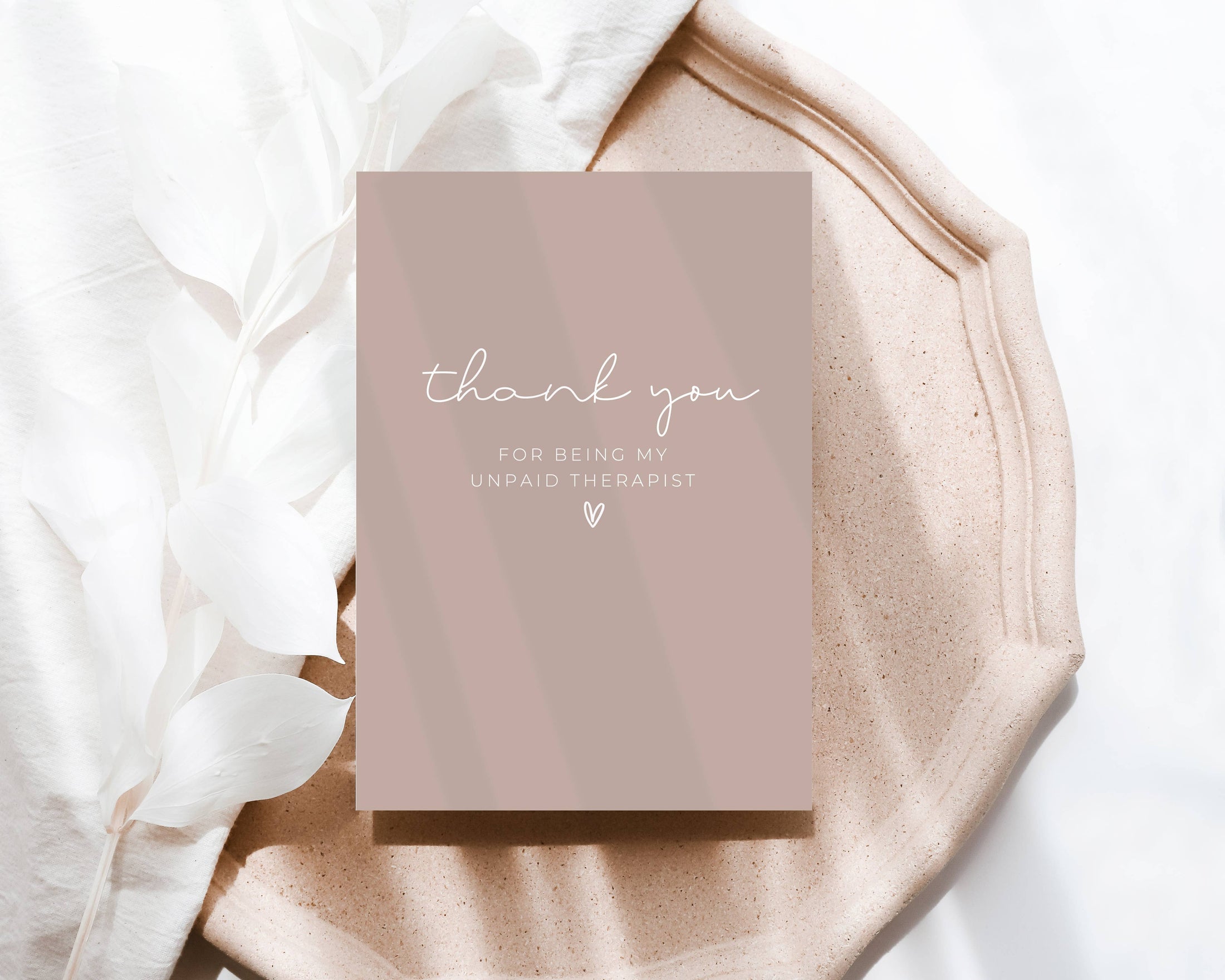 'Thank you for being my unpaid therapist' Card-Kind Reason Co.