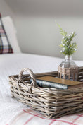 Load image into Gallery viewer, S/3 LOW RECTANGULAR GREY RATTAN TRAYS-Kind Reason Co.
