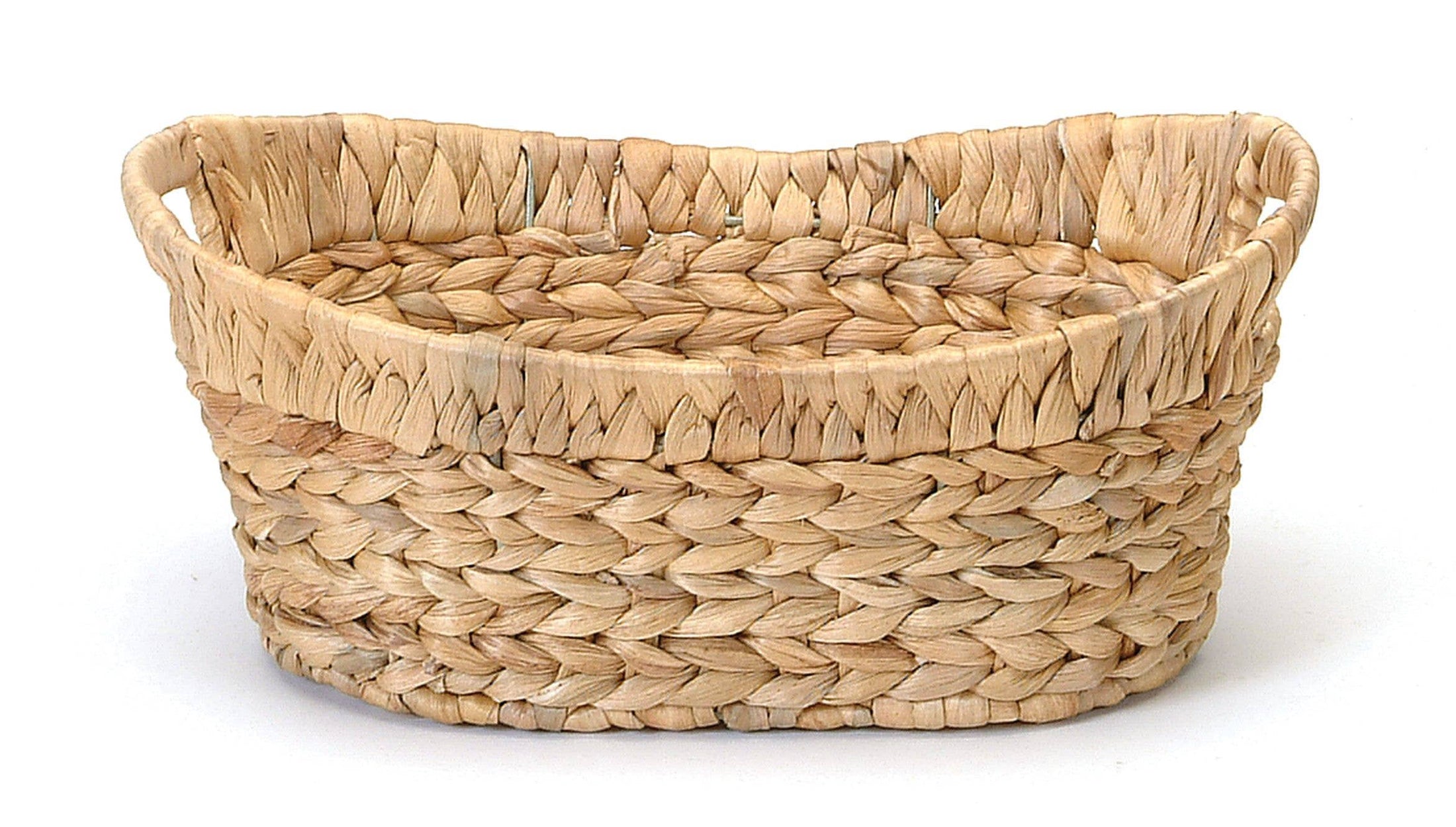 MEDIUM OVAL HYACINTH BASKET-Kind Reason Co.