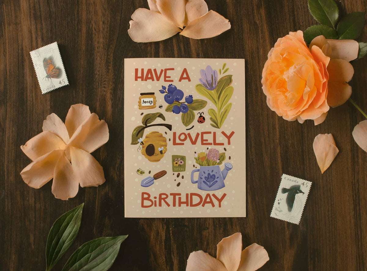 Have a Lovely Birthday Garden Card