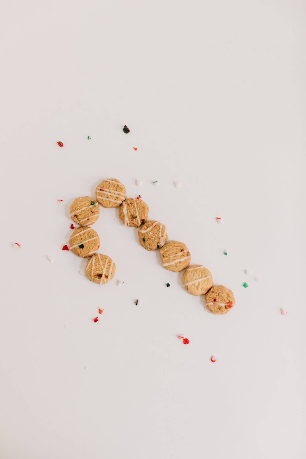 Candy Cane Mini Shortbread Cookies-Kind Reason Co.