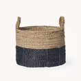 Load image into Gallery viewer, Handled Basket - Black / Natural-Kind Reason Co.
