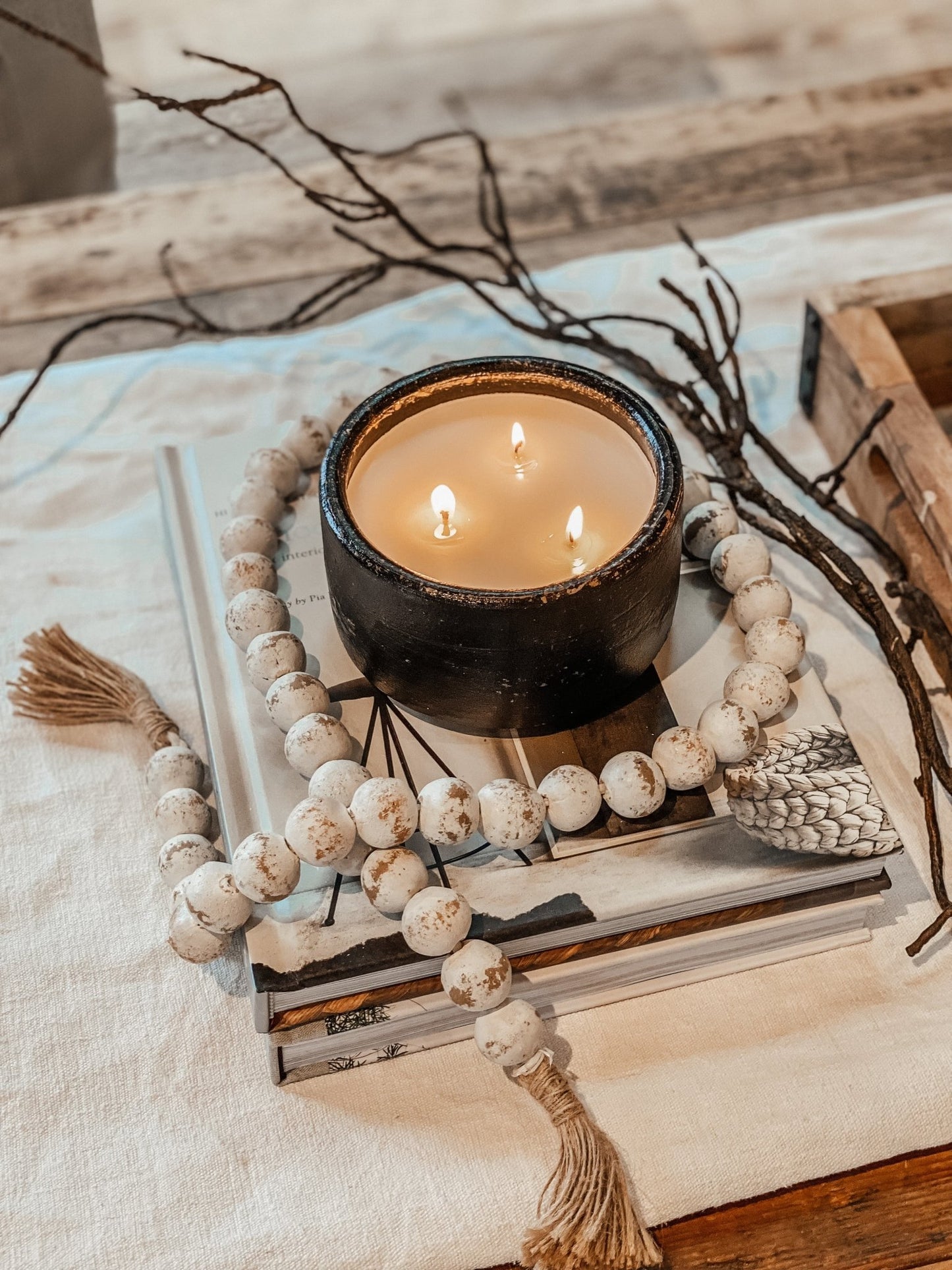 Black Clay Bowl Candle - Kind Reason Co.