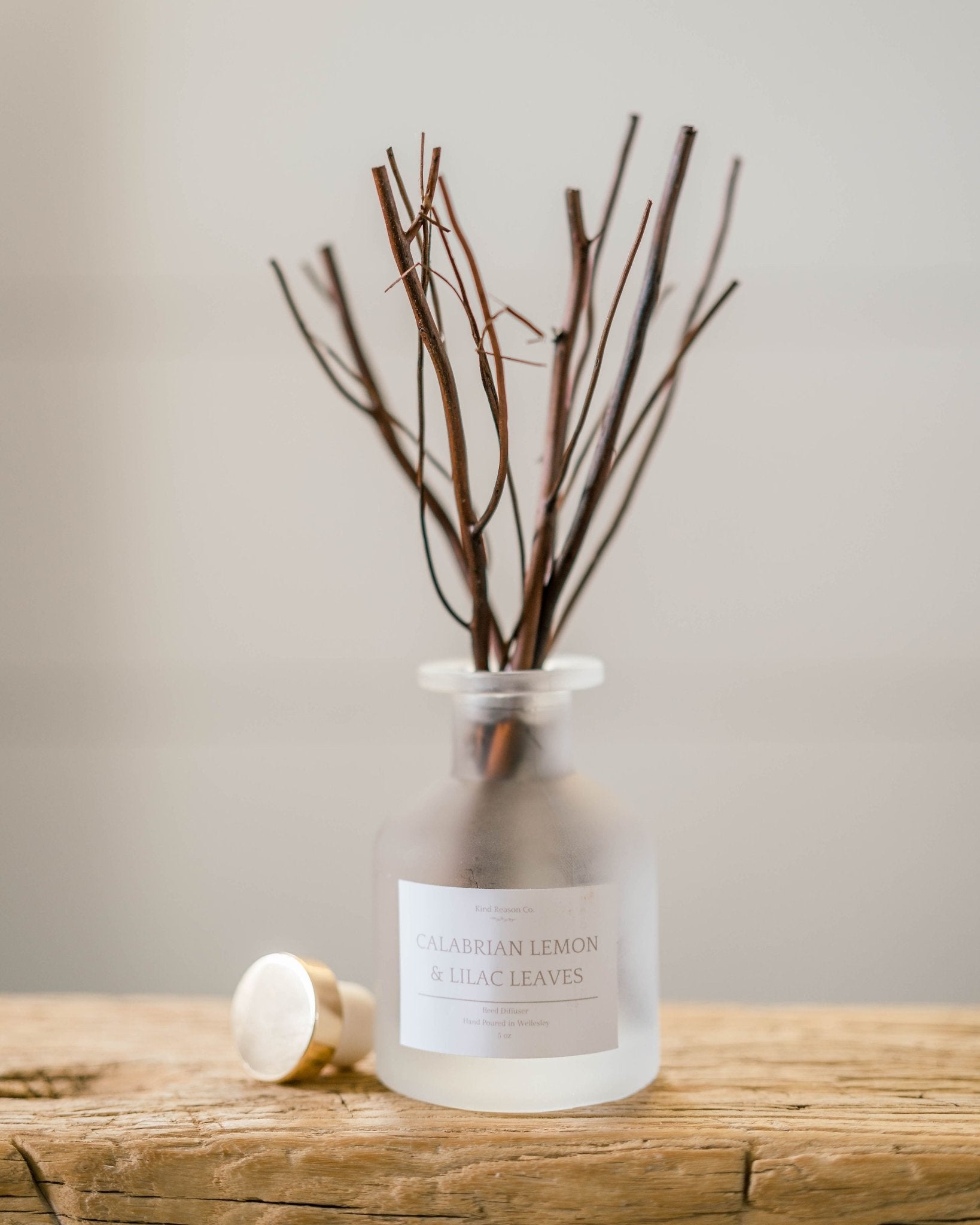 Calabrian Lemon & Lilac Leaves - Reed Diffuser-Kind Reason Co.