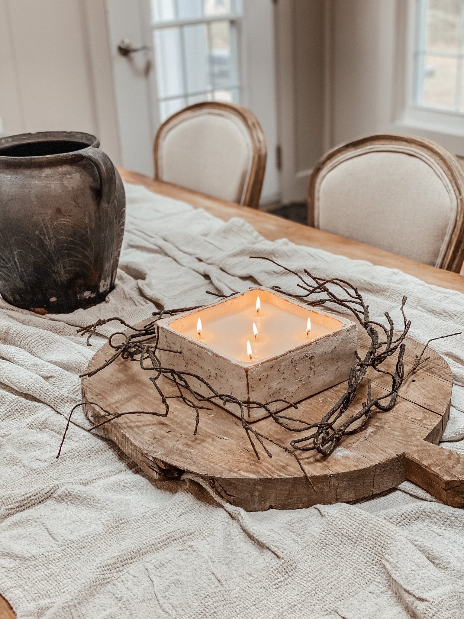 White Clay Square Bowl - Kind Reason Co.
